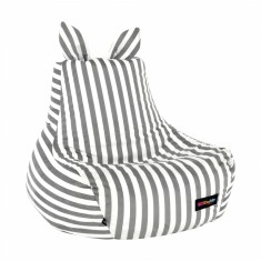Fotoliu tip sac alb gri Lapin 50x72x75 cm