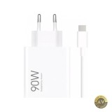 Incarcator Retea Cu Cablu USB-C Xiaomi HyperCharge Combo 90W 6.1A 1 x USB-A Alb