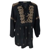Bluza dama tip ie RDB2, negru/maro , marimea L