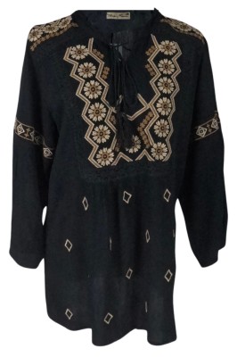 Bluza dama tip ie RDB2, negru/maro , marimea L foto