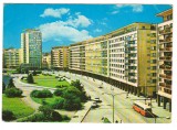 CPIB 18364 CARTE POSTALA - BUCURESTI. PIATA PALATULUI, AUTOTURISM, AUTOBUZ, Necirculata, Fotografie