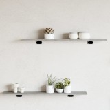 Cumpara ieftin Plăci raft cărți gri beton 8 buc. 80x10x1,5cm lemn prelucrat