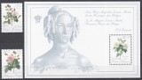Belgia 1989 - Trandafiri - Regina Louisa-Maria, Serie + Colita, MNH