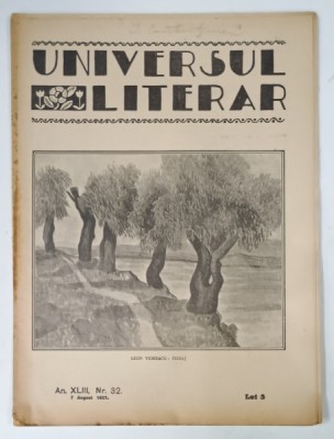UNIVERSUL LITERAR , No.32 , 1927 foto