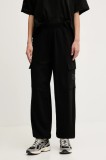 EA7 Emporio Armani pantaloni de trening culoarea negru, cu imprimeu, AF12473.7W000419