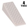 Opritoare Ușă Mobilă ABS Off White, Set 4 Bucăți, Anti-alunecare, Design Elegant, Protectie Mobilier, Siguranta Copii