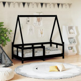 Cumpara ieftin Cadru de pat pentru copii, 70x140 cm, lemn masiv de pin