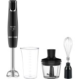 Mixer vertical Tefal InfinyForce 3 in 1 HB943838, 1000 W, tocator 500 ml, pahar 800 ml, tel, controlul treptelor de viteza, negru