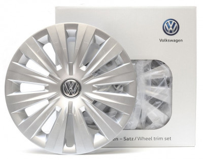 Set 4 Buc Capace Roti Oe Volkswagen Golf 7 2012&amp;rarr; 15&amp;amp;quot; 5G0071455YTI foto