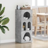 vidaXL Bufet Gri din beton 40 x 35 x 100.5 cm Lemn compozit 891307