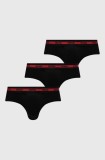 HUGO slip 3-pack barbati, culoarea negru