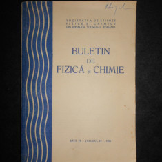 Buletin de fizica si chimie, anul IV, volumul 4, 1980