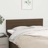 Cumpara ieftin Tăblii de pat, 2 buc., maro &icirc;nchis, 72x5x78/88 cm, textil