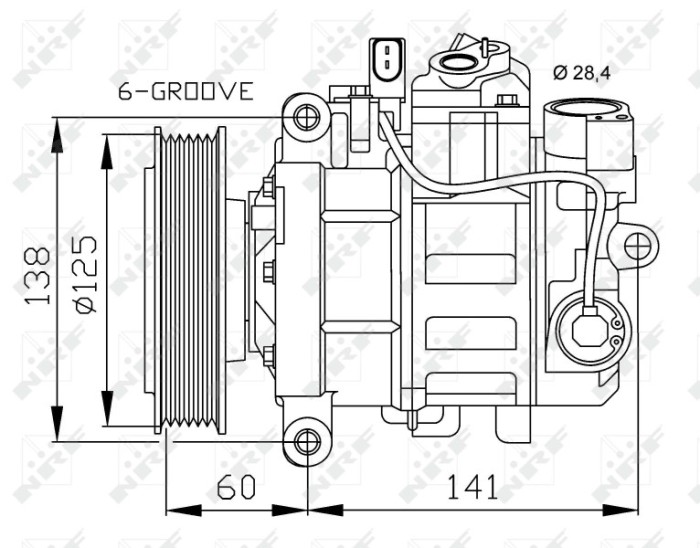 NRF 32512 EASY FIT Compresor, climatizare