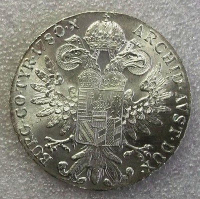 P3. Austria Thaler Taler 1780 Argint 28 gr Maria Theresia Rebatere Restrike S.F. UNC ** foto