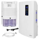 Dezumidificator Zortiva 2 in 1, 700 ml/zi, 30 mp, Purificator Aer UV+TiO2, Display LCD, Alb