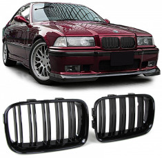 Grile duble negre BMW Seria 3 E36 91-96 foto