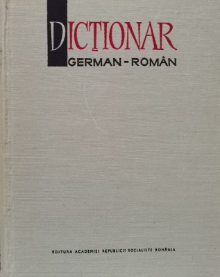 Dictionar German-roman - Colectiv , F342 foto