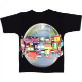 Cumpara ieftin Tricou &quot; Globe with flags &quot;