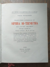Traduction Integrale du Siphra Di-Tzeniutha, Le Livre Secret,1930/KABALA, ETC foto