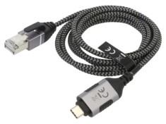 Cablu USB 3.1 RJ45 - USB C, 1,5m, U/FTP, Goobay