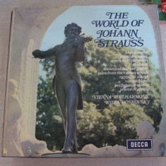 The World Of JOHANN STRAUSS - Vienna Philarmonic - Vinil DECCA Anglia