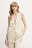 Armani Exchange sacou culoarea bej, un singur r&acirc;nd de nasturi, XW000481 AF12744