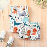 Costumas pentru baietei - Dinozauri (Marime Disponibila: 6-9 luni (Marimea 19, Superbaby