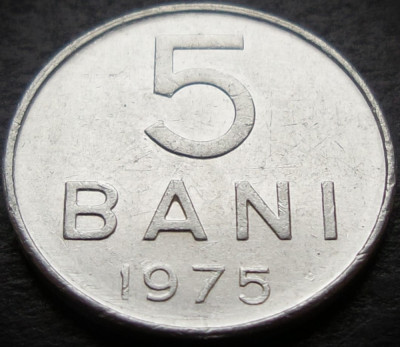 Moneda 5 BANI - RS ROMANIA, anul 1975 * cod 3462 E foto