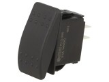 Comutator ROCKER DPST negru IP56 20A/14VDC