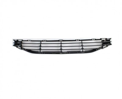 Grila bara Volvo V40, 07.2012-08.2019, Fata, partea centrala, lacuit; negru, Aftermarket foto