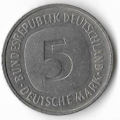 Moneda 5 mark 1983 F - Germania