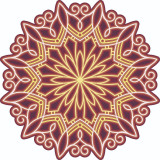 Cumpara ieftin Sticker decorativ, Mandala, Multicolor, 60 cm, 7219ST-2, Oem