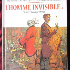 "L'HOMME INVISIBLE - 2", Herbert George Wells. Benzi desenate in limba franceza