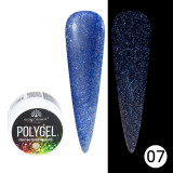 Cumpara ieftin Polygel cu sclipici pentru constructie unghii, Disco Polygel, reflectorizant, 15 g, 07, Global Fashion