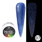 Cumpara ieftin Polygel cu sclipici pentru constructie unghii, Disco Polygel, reflectorizant, 15 g, 07