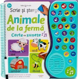 Cumpara ieftin Scrie si sterge. Animale de la ferma. Carte cu sunete