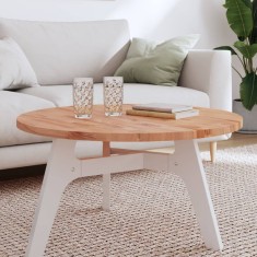 vidaXL Blat de masă rotund, &Oslash;80x2,5 cm, lemn masiv de fag