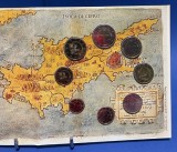 C I P R U 2008 - Set monetarie 1 cent - 2 euro - Insula Cipru - folder / BU, Europa