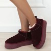 Ghete bordo din piele naturala 6391 113, 36 - 41, Bordeaux