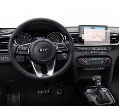 Folie Protectie Navigatie Kia Ceed 2018-2021, Duragon, protectie Display Navigatie, silicon Transparent, Anti-zgarieturi, kit instalare foto