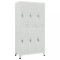 vidaXL Dulap vestiar cu 6 compartimente, oțel, 90 x 45 x 180 cm, gri