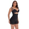 Salopeta Modelatoare Push-Up Fesieri, Dantela Florala, Fermoar, Negru. Body Ultra Modelator Elastic, Bretele Reglabile. Marimi XS-XL