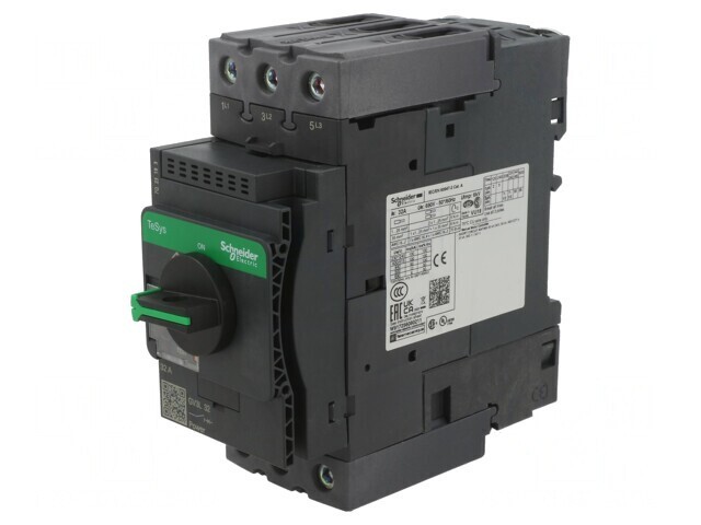 &Icirc;ntrerupător motor 15kW pentru șină DIN IP20 GV3L32