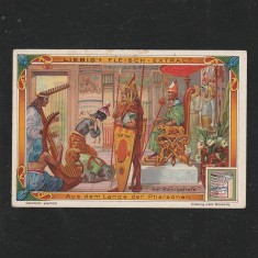 Reclama Litografie &ldquo;Ausdem Lande der Pharaonen - La curtea regala&rdquo; 1900