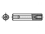 Piuliţă distanţieră filetată M5 95mm hexagonală
