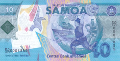 Bancnota Samoa 10 Tala 2019 - PNew UNC ( polimer , comemorativa ) foto