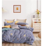 Cumpara ieftin Lenjerie pat single,bumbac finet,4 piese,cearceaf cu elastic 140x200cm,cearceaf pilota 150x220cm,2 fete de perna 50x80cm-A1152