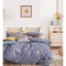 Lenjerie pat single,bumbac finet,4 piese,cearceaf cu elastic 140x200cm,cearceaf pilota 150x220cm,2 fete de perna 50x80cm-A1152