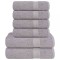 vidaXL Set prosoape 6 piese gri 360 g/m&sup2; 100% bumbac 137085